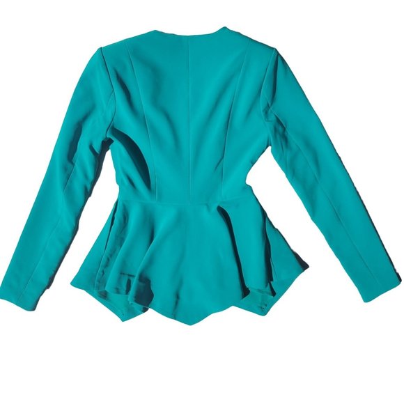 REVOLVE Womans Green Chrissy Teigen Padded shoulders Blazer Size X Small - Picture 5 of 10